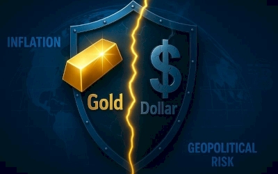 Disconnect Safe‑Haven: Emas Bersinar Sementara Dolar Melemah