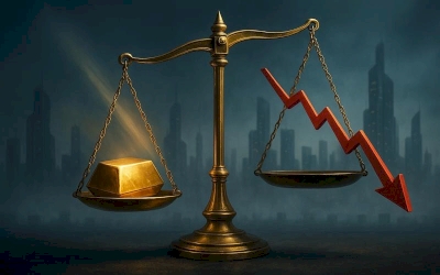 Harga Emas Melesat ke $4,343/oz Setelah Indeks Sentimen Konsumen AS Turun ke 52,9