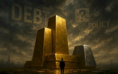 Utang Meningkat dan Ketidakpastian Kebijakan Perkuat Posisi Emas Atas Perak