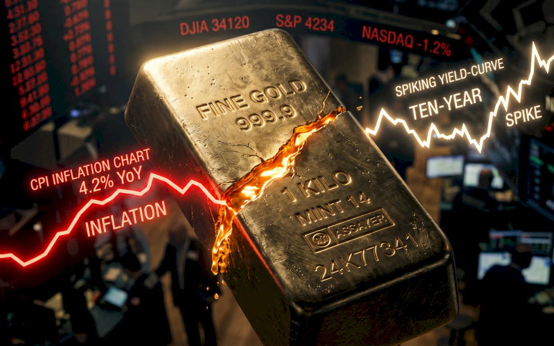 Harga Emas Merosot ke $4.078 Terseret Data Inflasi AS dan Ketegangan Selat Hormuz